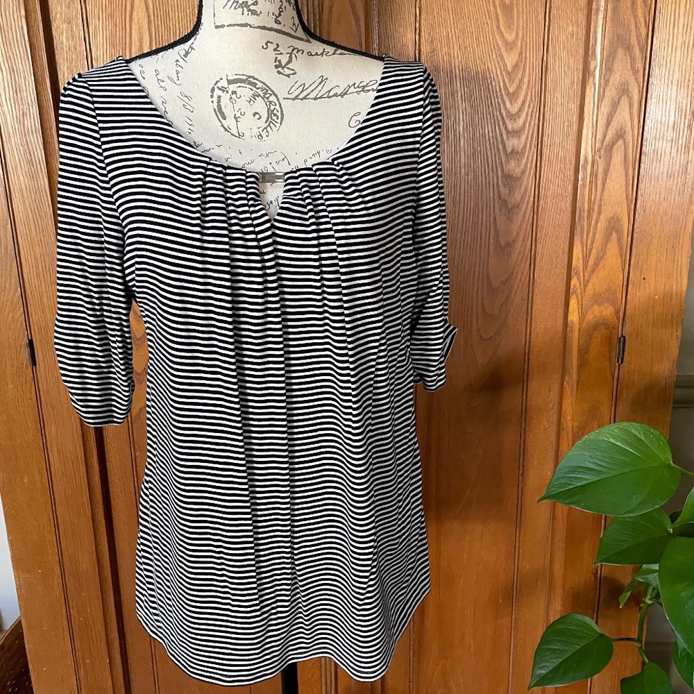 WHBM stripe knit top